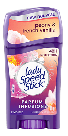 Lady Speed Stick parfum infusions peony and french vanilla