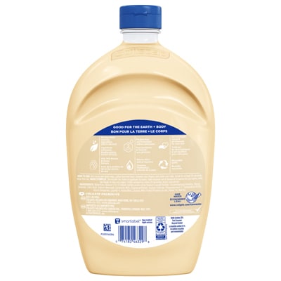 Liquid Hand Soap Milk & Honey 50oz back view